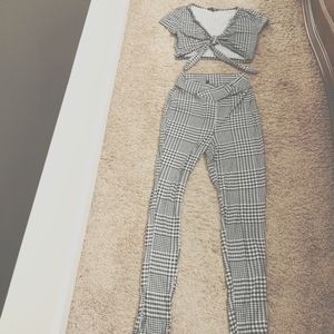 Crop top leggings set